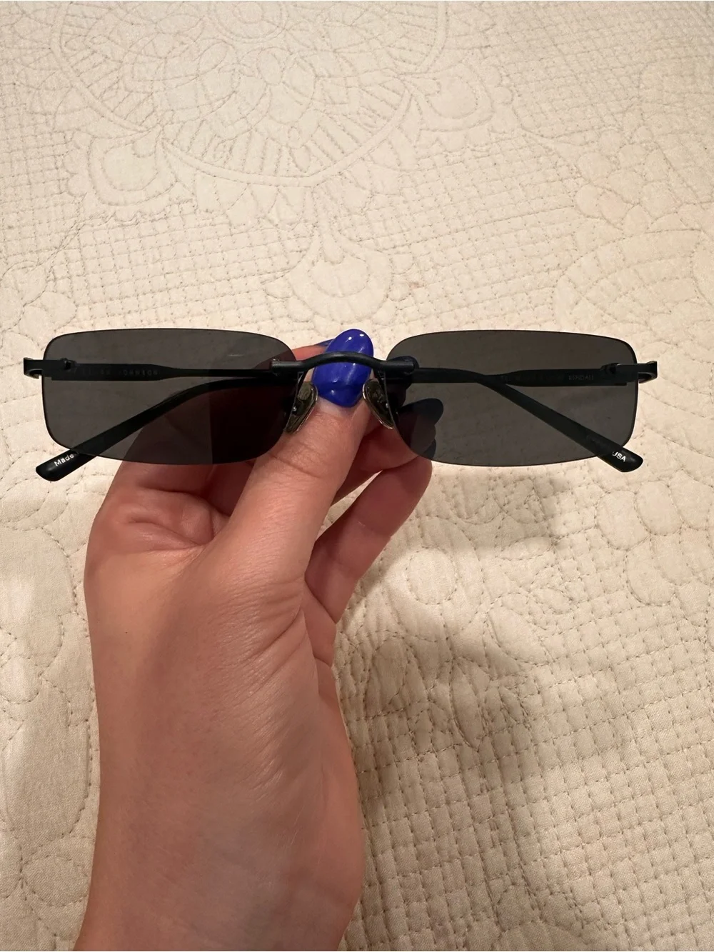Elisa Johnson Kendall Sunglasses in Gloss Black